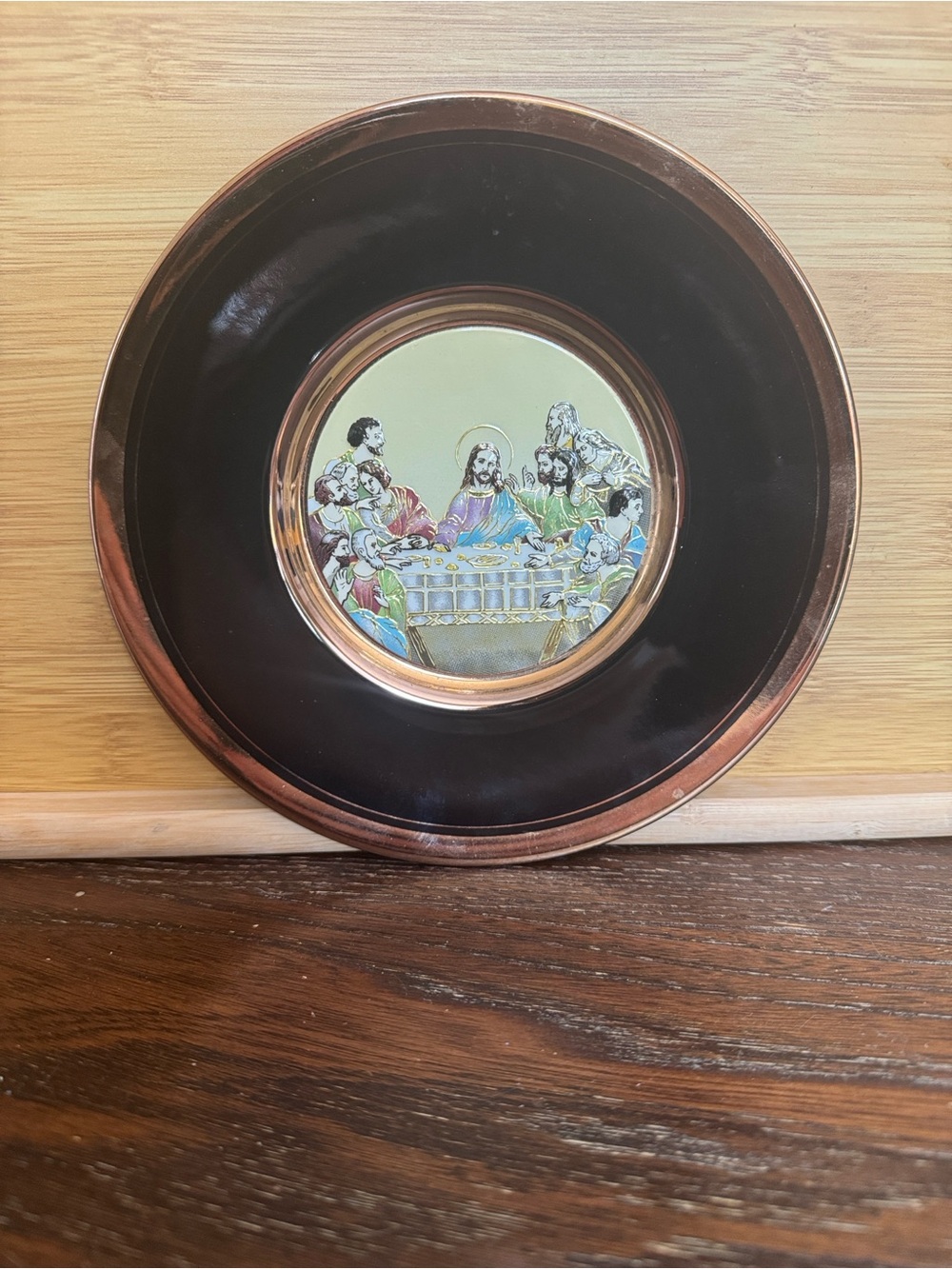 vintage "Art of Chokin" collector plate 24k gold